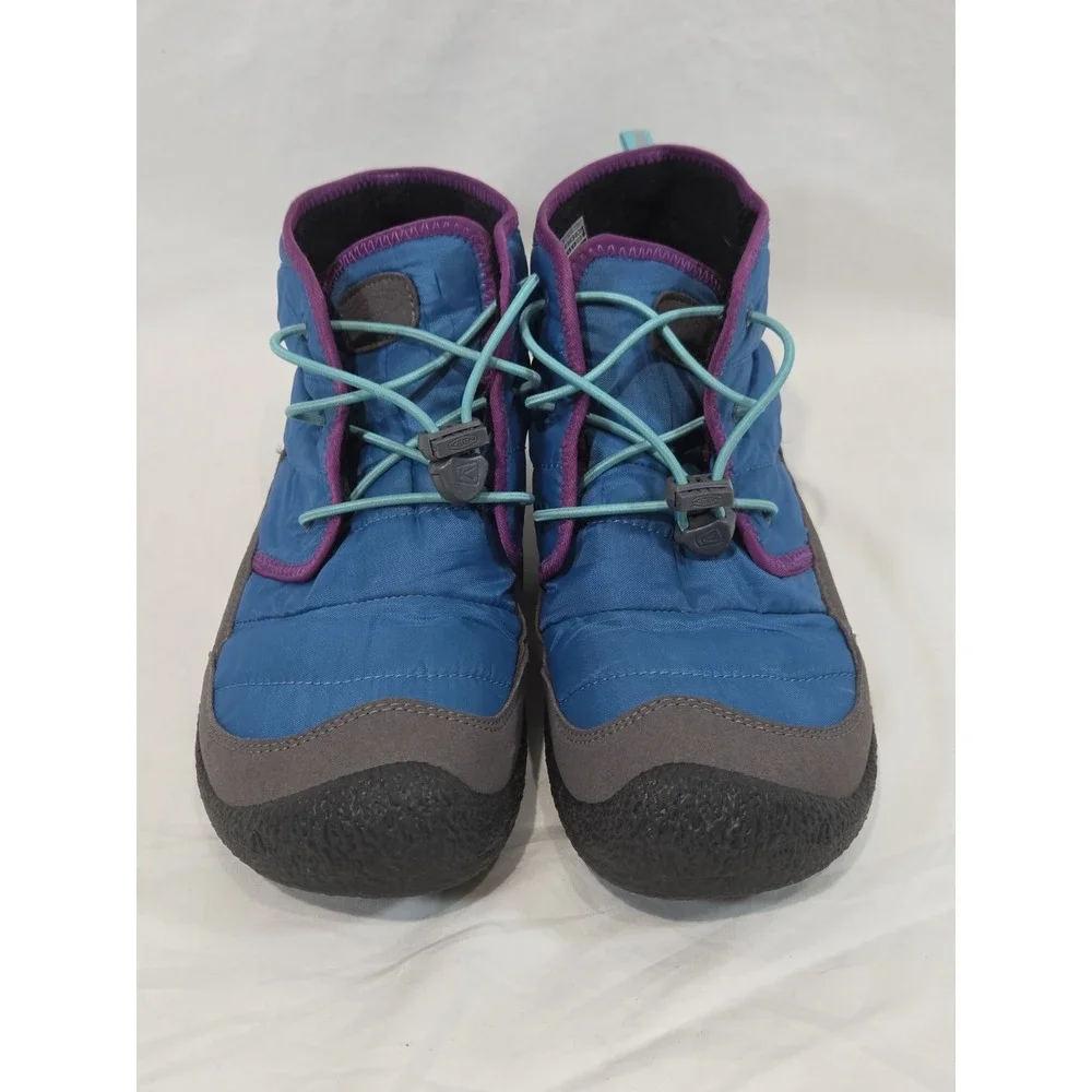 KEEN Howser II Winter Chukka Boots Kids 6 Blue Purple Waterproof Insulated
